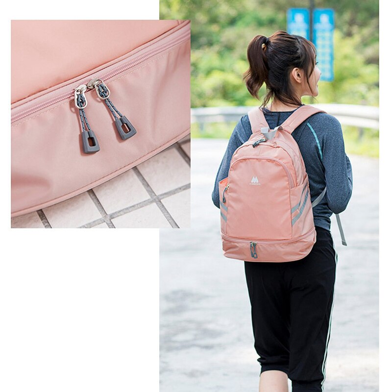  Large Beach Bag Combo Dry Wet Waterproof Backpack Women Swimming Gym Bag with Shoe Pouch Large - Backpacks - DYAVOR® 