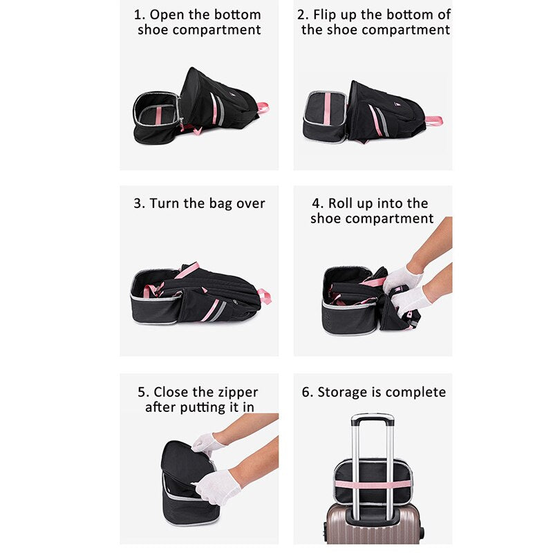  Large Beach Bag Combo Dry Wet Waterproof Backpack Women Swimming Gym Bag with Shoe Pouch Large - Backpacks - DYAVOR® 