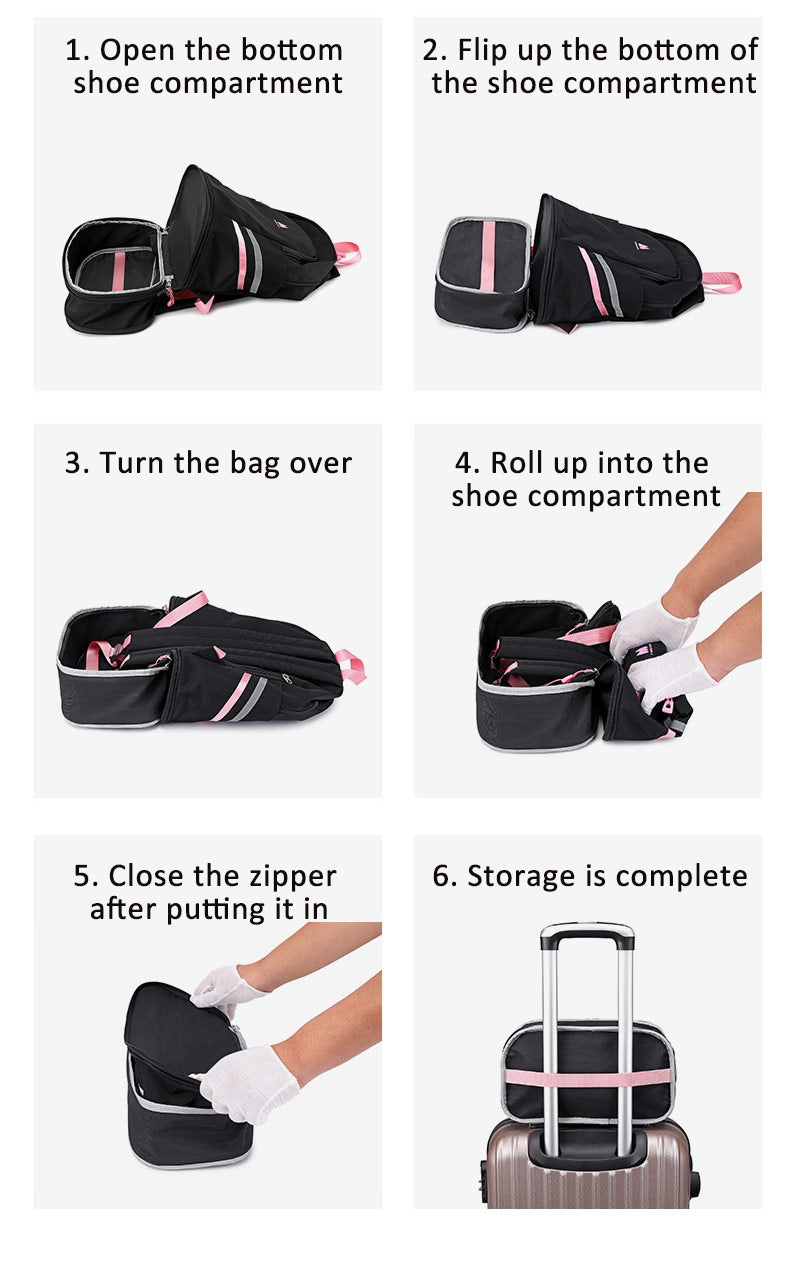  Large Beach Bag Combo Dry Wet Waterproof Backpack Women Swimming Gym Bag with Shoe Pouch Large - Backpacks - DYAVOR® 