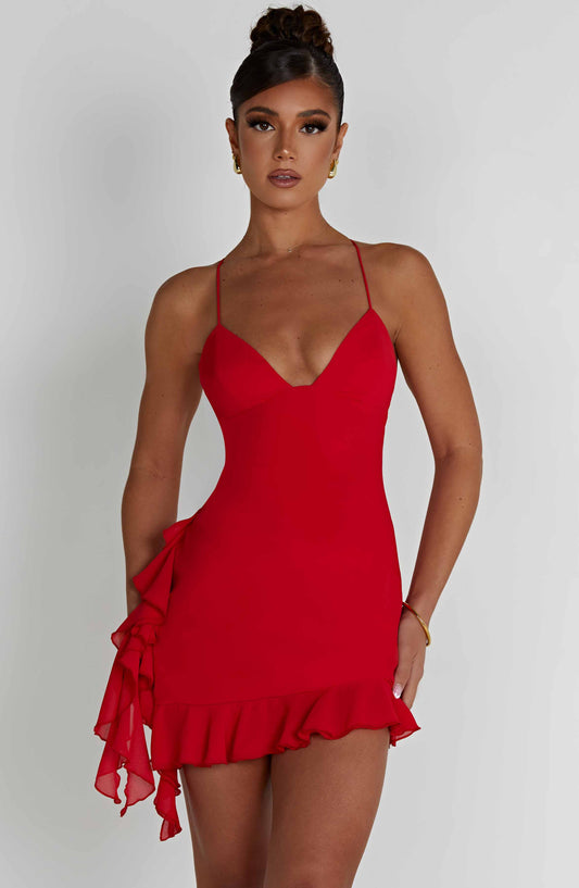  Larosa Mini Dress - Red - Dress - DYAVOR® 