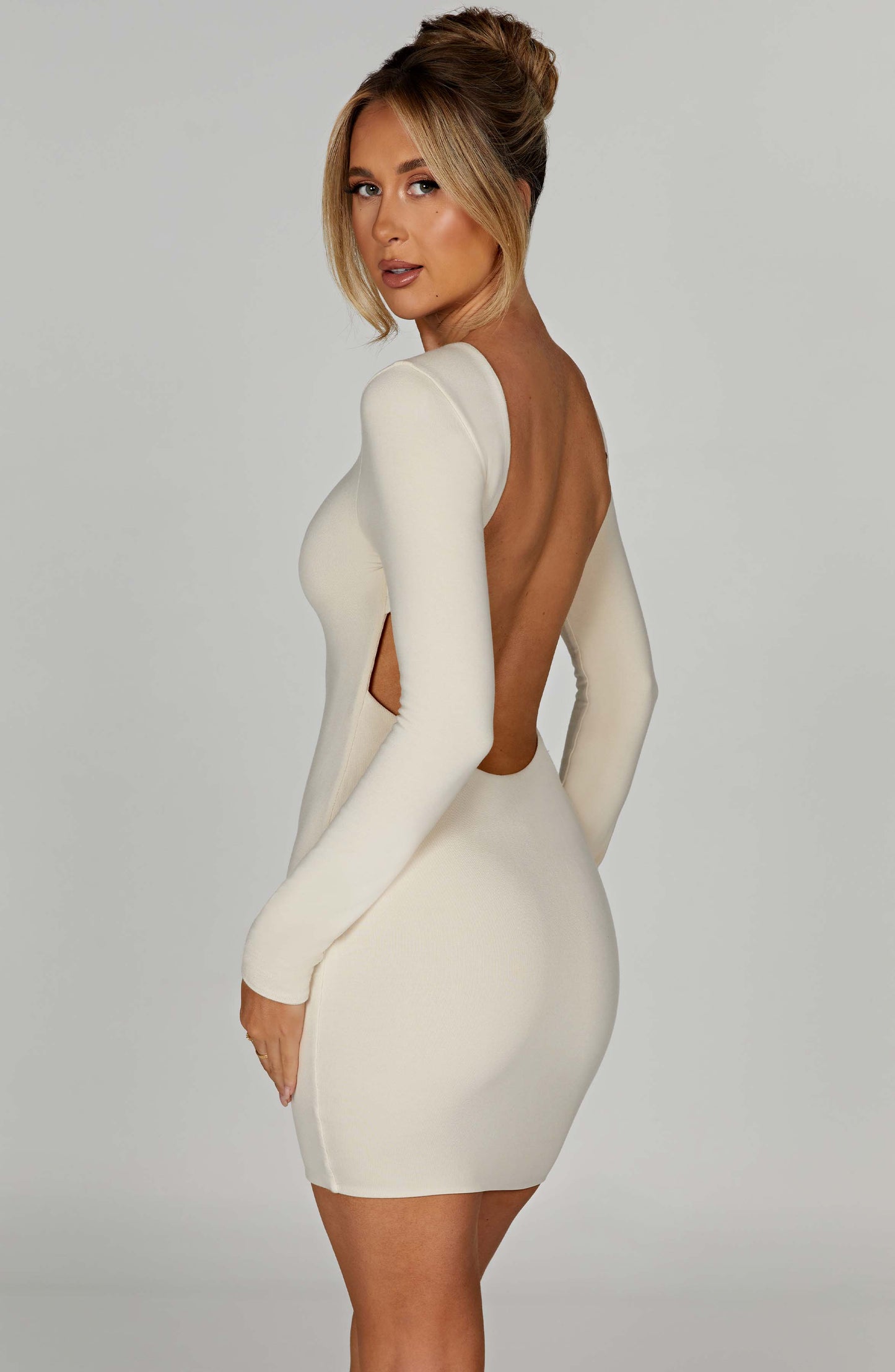  Liana Mini Dress - Cream - Dress - DYAVOR® 