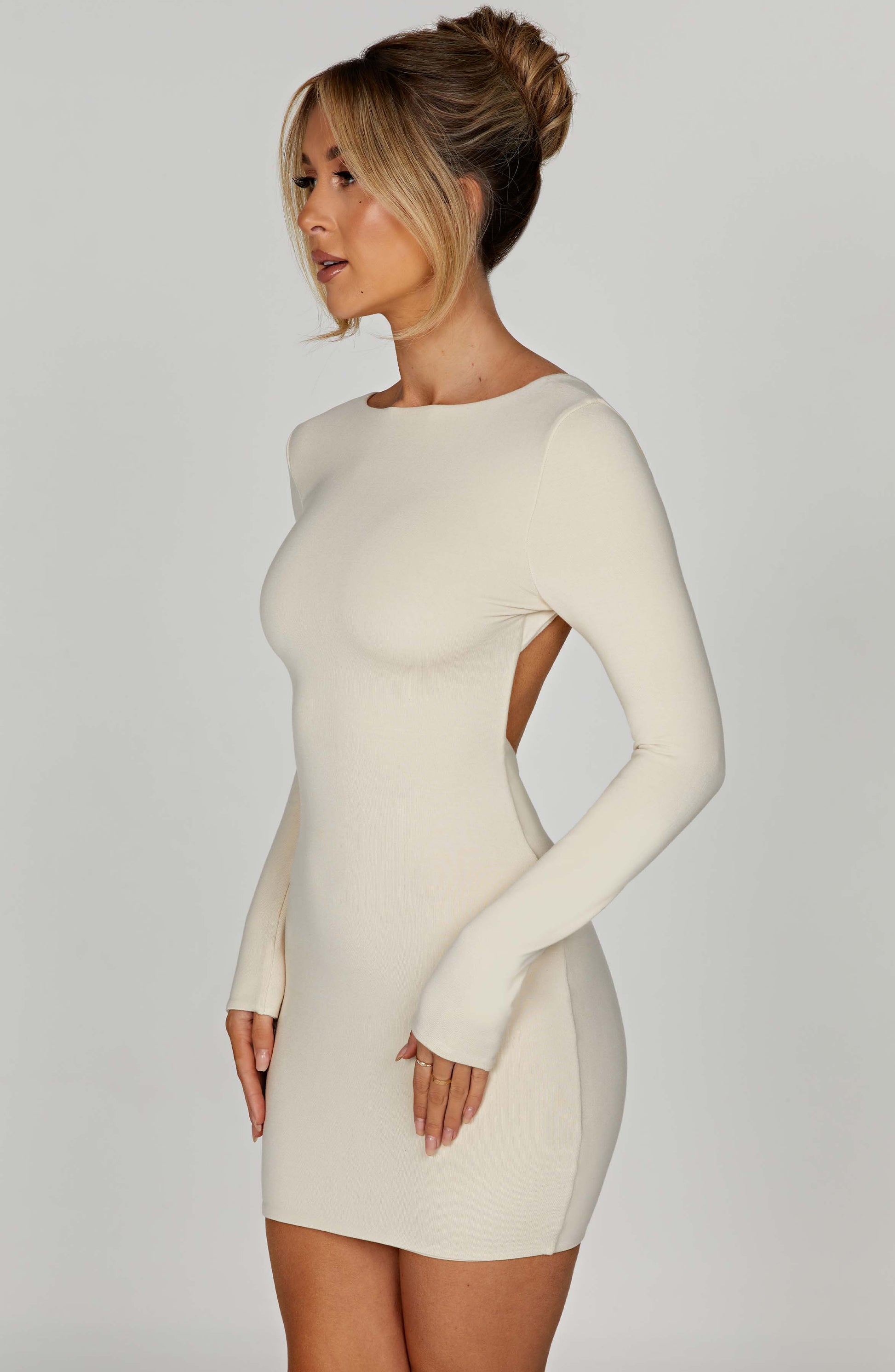  Liana Mini Dress - Cream - Dress - DYAVOR® 