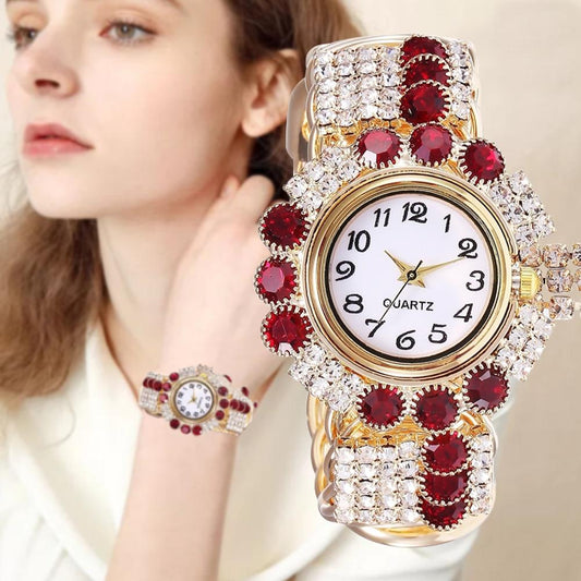 Luxury Fashion Women's Rhinestones Relogio Bracelet Wrist Watches