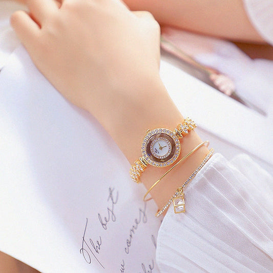  Luxury Hip Hop Women's Diamonds Decor White Dial Sports Bracelet Wristwatch - Watches for Women - DYAVOR® 