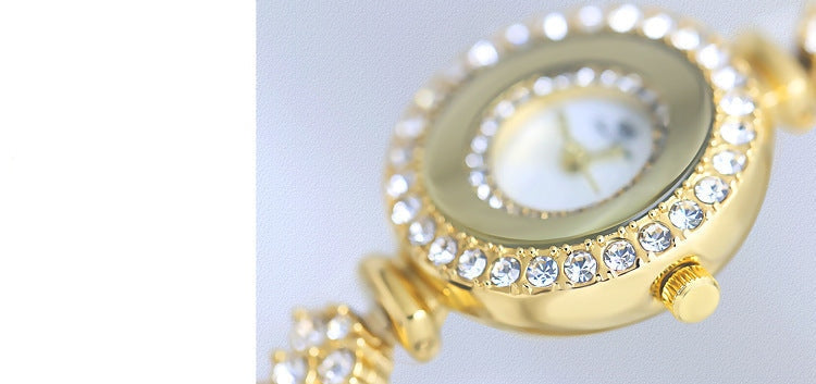  Luxury Hip Hop Women's Diamonds Decor White Dial Sports Bracelet Wristwatch - Watches for Women - DYAVOR® 