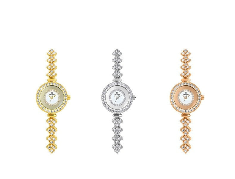  Luxury Hip Hop Women's Diamonds Decor White Dial Sports Bracelet Wristwatch - Watches for Women - DYAVOR® 