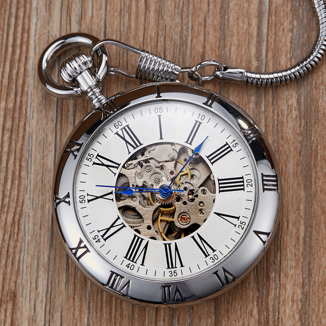  Luxury Vintage Copper Gold Square Hand Wind Mechanical Pocket FOB Watch - Unisex Style Watches - DYAVOR® 