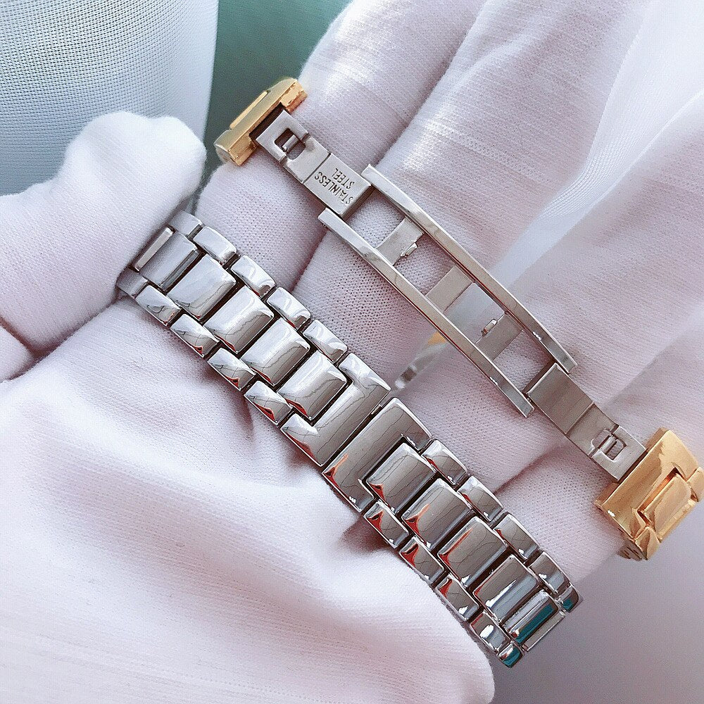  Luxury Women's Crystal Diamonds Decor Stainless Steel Dress Wristwatch - Watches for Women - DYAVOR® 