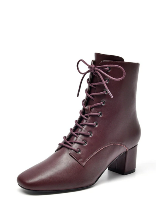  Eugene Women's Elegant Leather Ankle Boots - Boots - DYAVOR® 