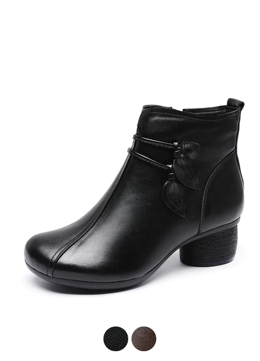  Nashi Women's Comfortable Leather Ankle Boots - Boots - DYAVOR® 