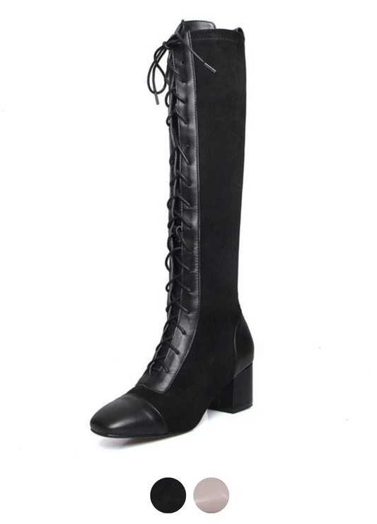  Santy Women's Leather knee high Boots - Boots - DYAVOR® 