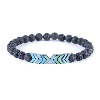  Arrow Lava Stone Bracelet - Bracelets - DYAVOR® 