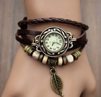  Multicolour Genuine Leather Vintage Bracelet Quartz Wristwatches for Women - Sold_Out_Products - DYAVOR® 
