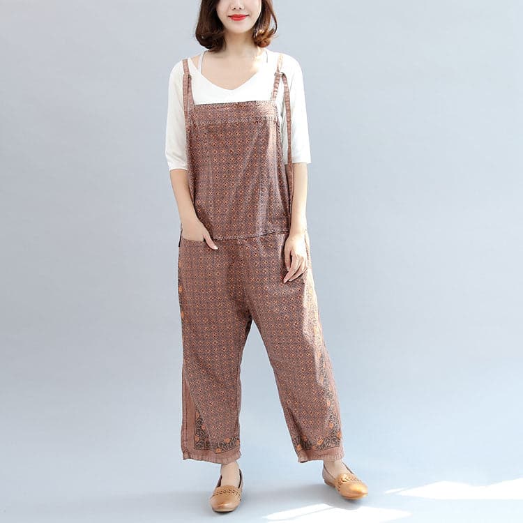  new autumn cotton patchwork prink trousers oversize jumpsuit pants -  - DYAVOR® 