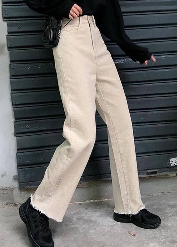  new fall women casual wide leg pants wild corduroy trousers -  - DYAVOR® 
