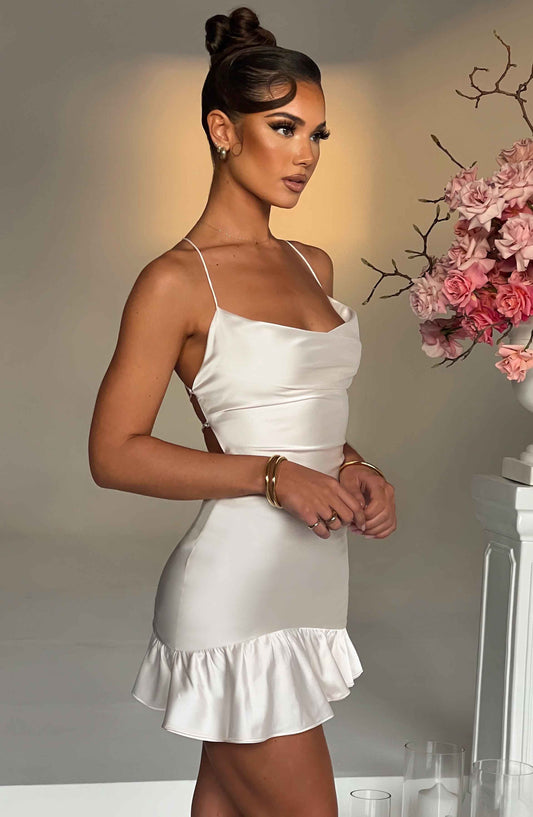  Nicola Mini Dress - Ivory - Dress - DYAVOR® 