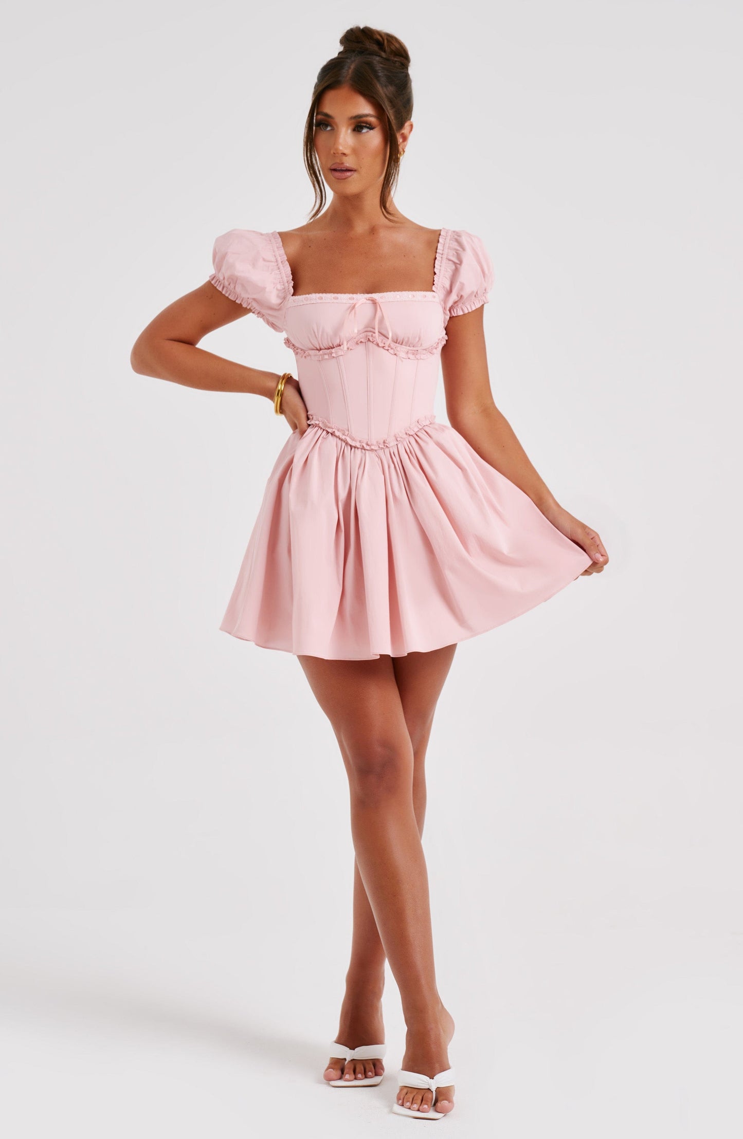  Penelope Mini Dress - Blush - Dress - DYAVOR® 