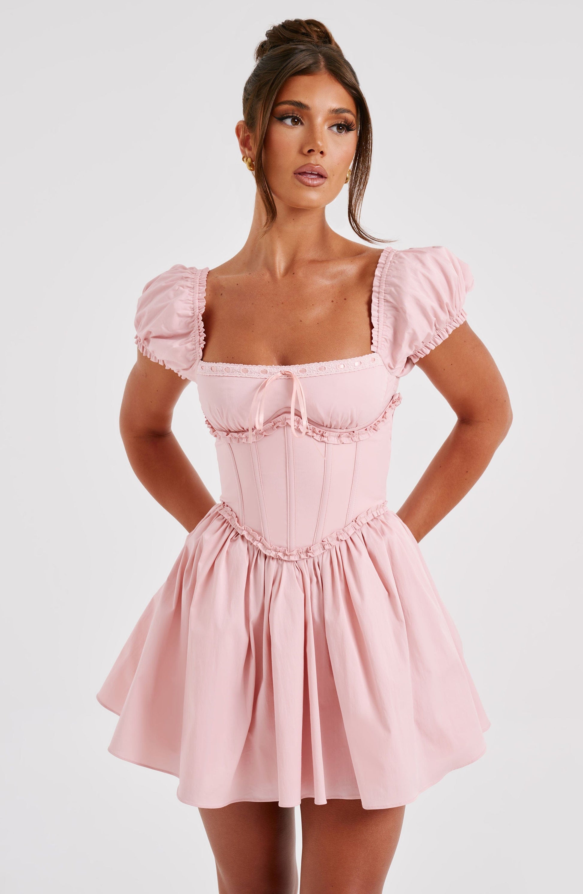  Penelope Mini Dress - Blush - Dress - DYAVOR® 