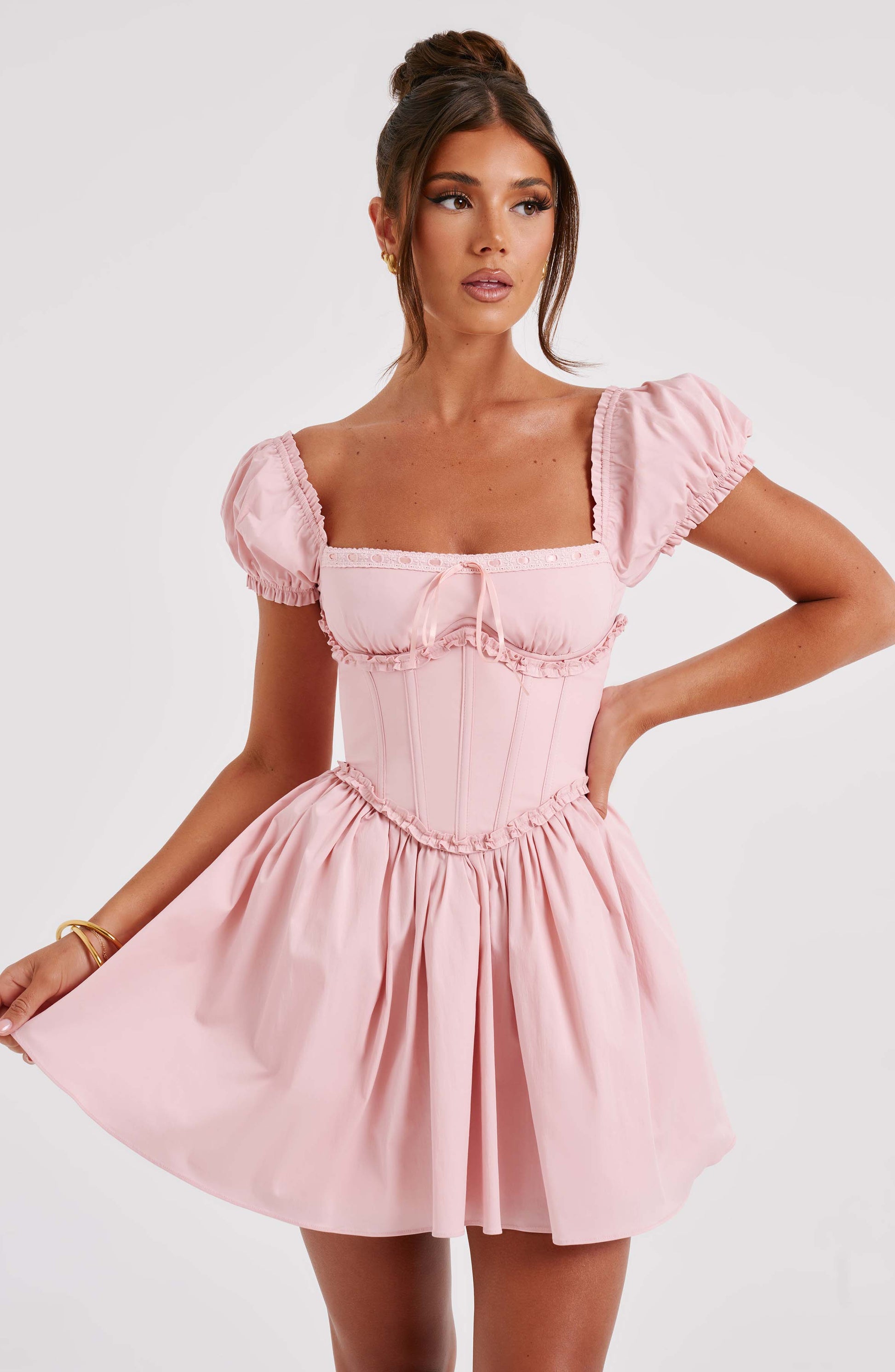  Penelope Mini Dress - Blush - Dress - DYAVOR® 