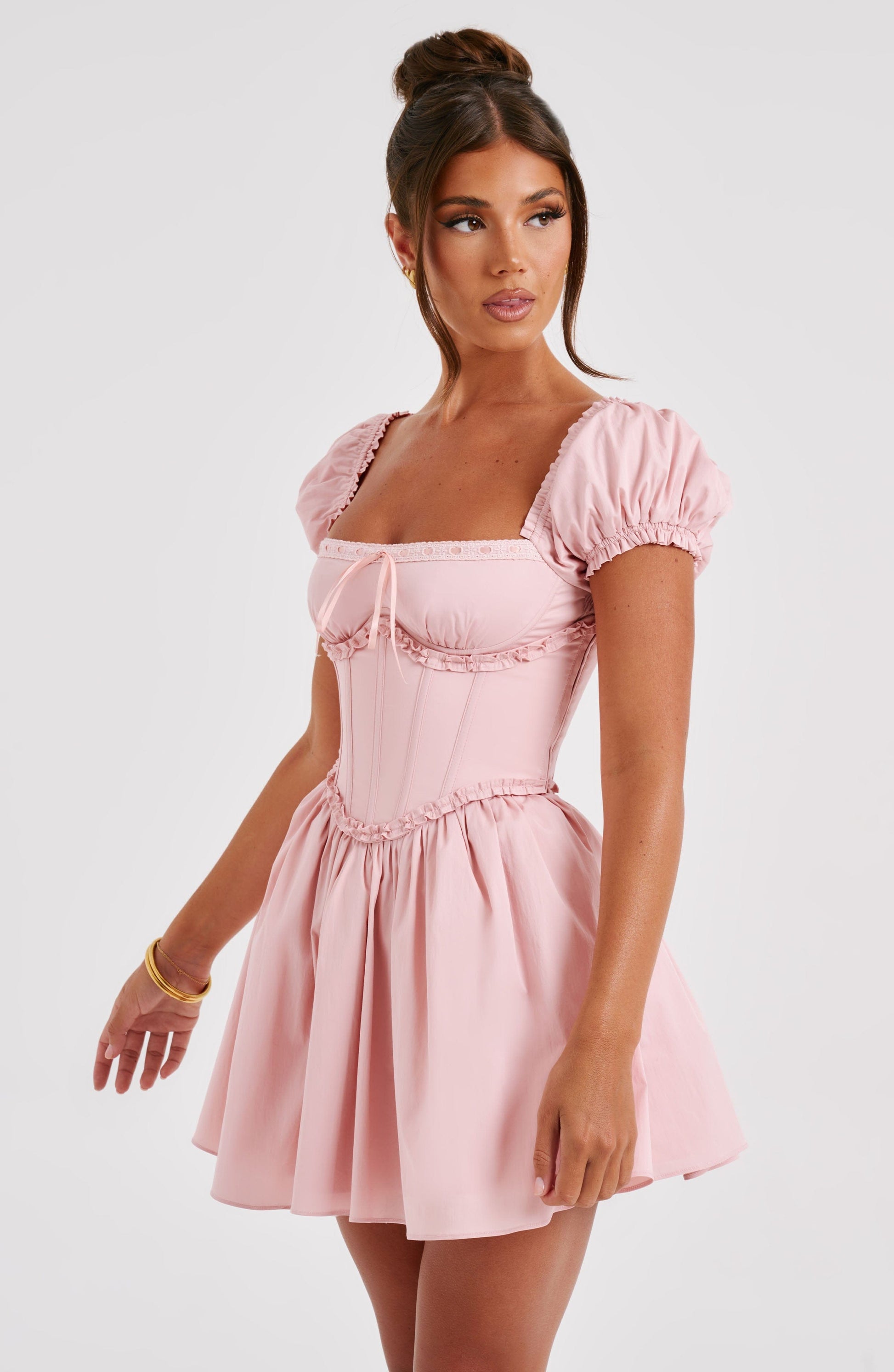  Penelope Mini Dress - Blush - Dress - DYAVOR® 