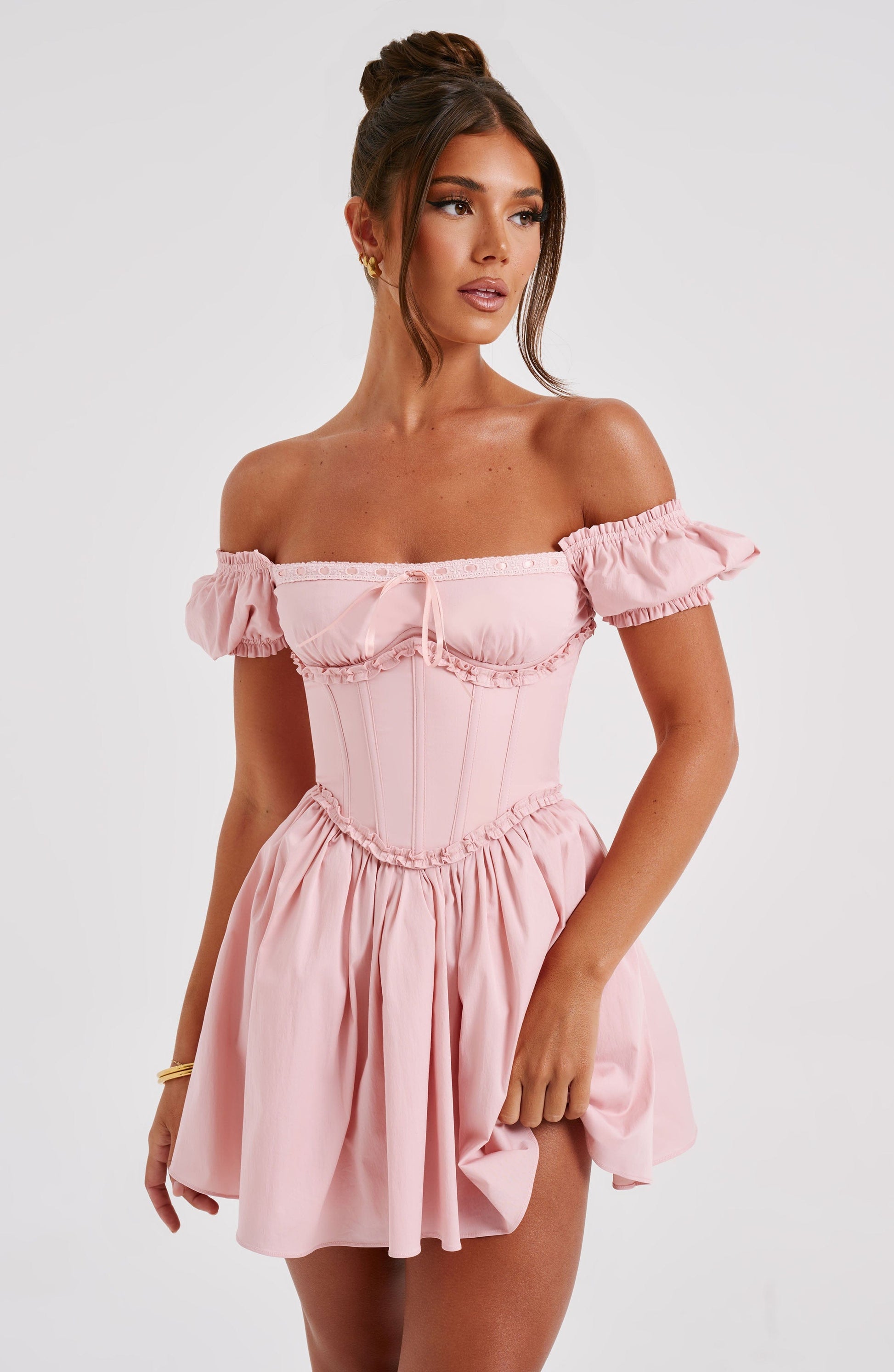  Penelope Mini Dress - Blush - Dress - DYAVOR® 