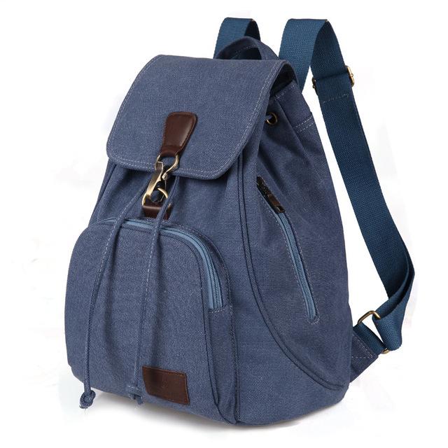  Preppy Style Female Canvas School Student Laptop Mochila Backpack - Backpacks - DYAVOR® 