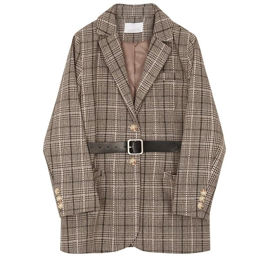  The Henrietta Belted Long Tail Blazer -  - DYAVOR® 