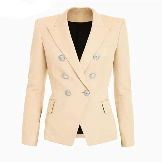  The Priscilla Slim Fit Blazer - Sand -  - DYAVOR® 