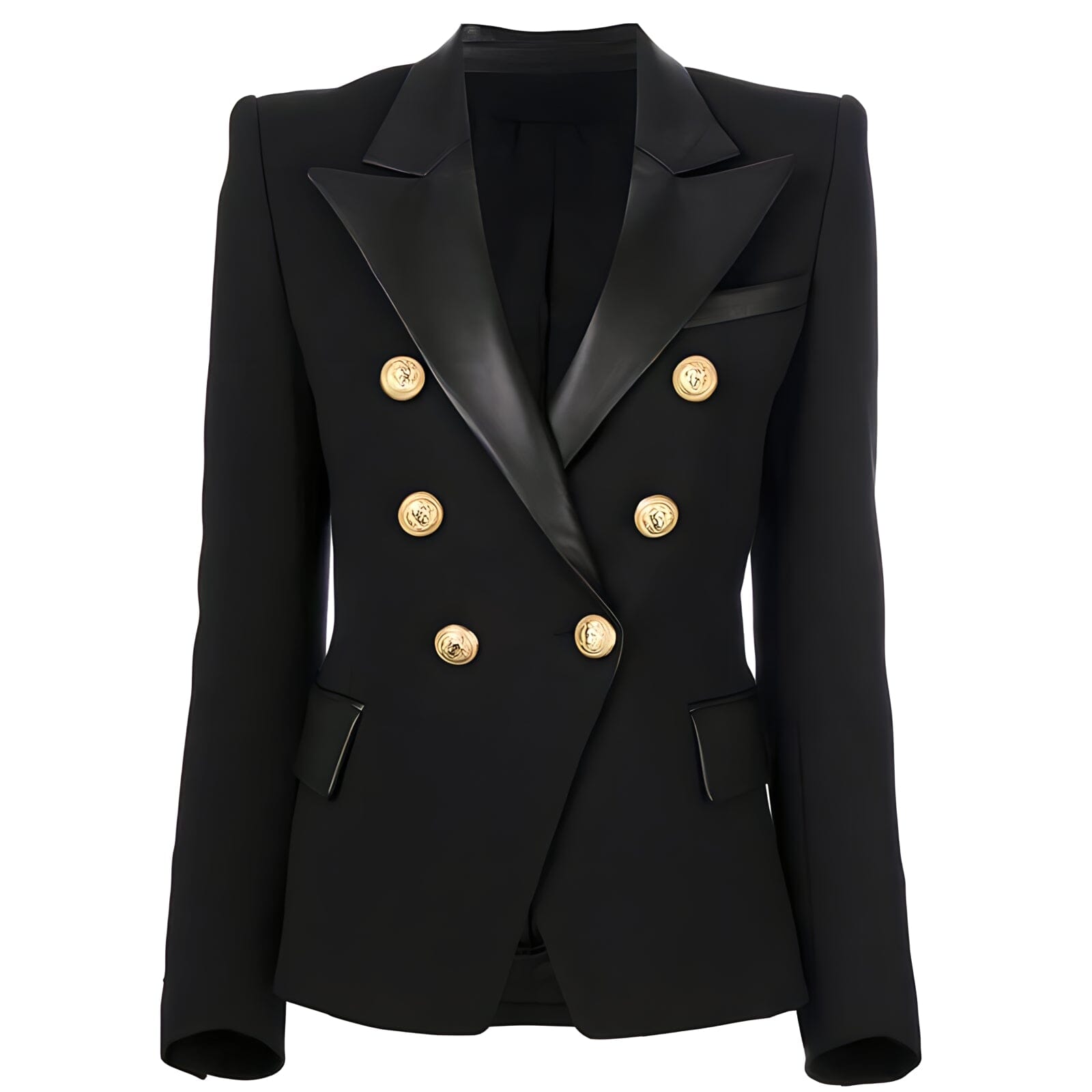  The Annette Faux Leather Blazer -  - DYAVOR® 