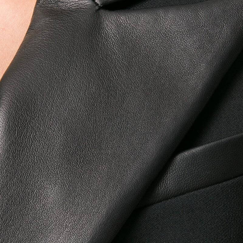  The Annette Faux Leather Blazer -  - DYAVOR® 