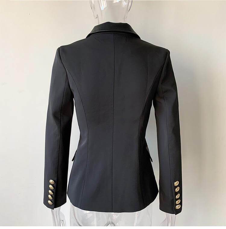  The Annette Faux Leather Blazer -  - DYAVOR® 