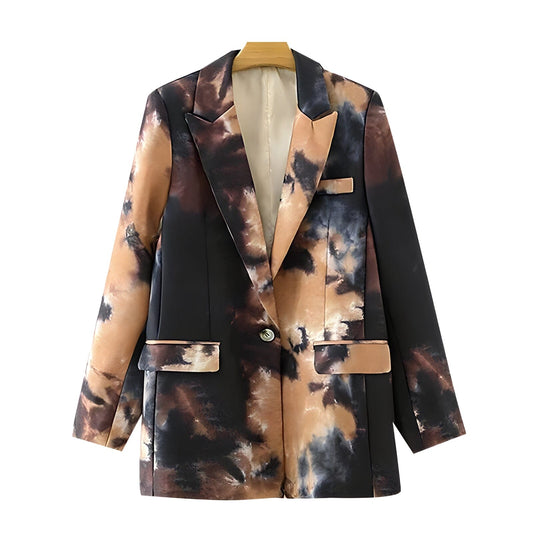  The Crème Brûlée Long Sleeve Blazer -  - DYAVOR® 