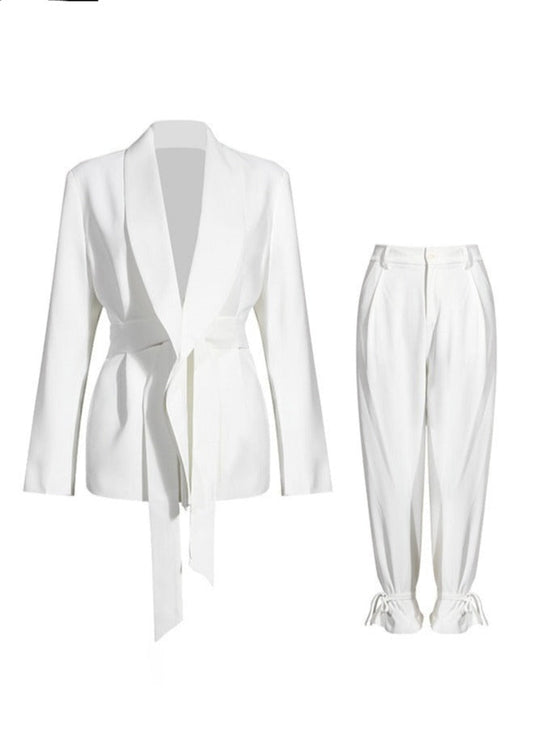  Oversized Suit With Lace-up Straight Pants -  - DYAVOR® 