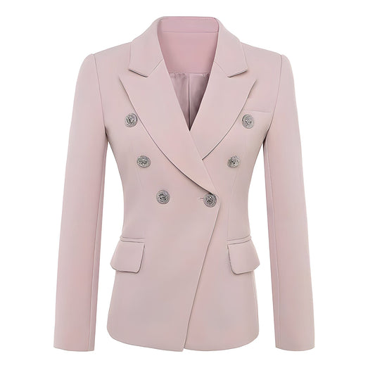  The Priscilla Slim Fit Blazer - Coral -  - DYAVOR® 