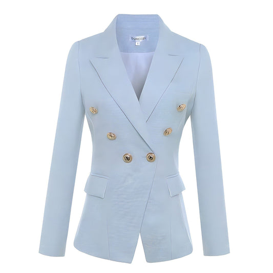  The Priscilla Slim Fit Blazer - Powder Blue -  - DYAVOR® 