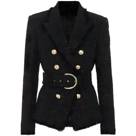  The Sasha Belted Slim Fit Blazer -  - DYAVOR® 