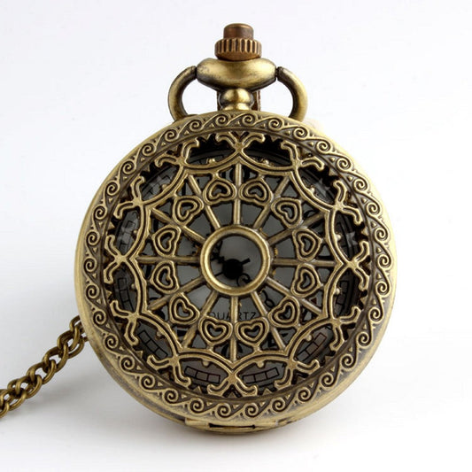  Retro Antique Unisex Bronze Hollow Sunflowers Flip Pocket FOB Watch - Unisex Style Watches - DYAVOR® 