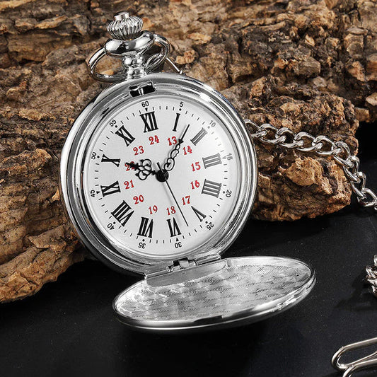  Retro I Love You Full Hunter Quartz Pocket Watch for Men Women - Unisex Style Watches - DYAVOR® 