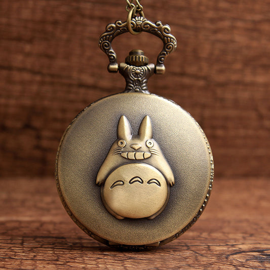  Retro Unisex Animated Totoro Necklace Chain Quartz Pocket Fob Watch - Unisex Style Watches - DYAVOR® 