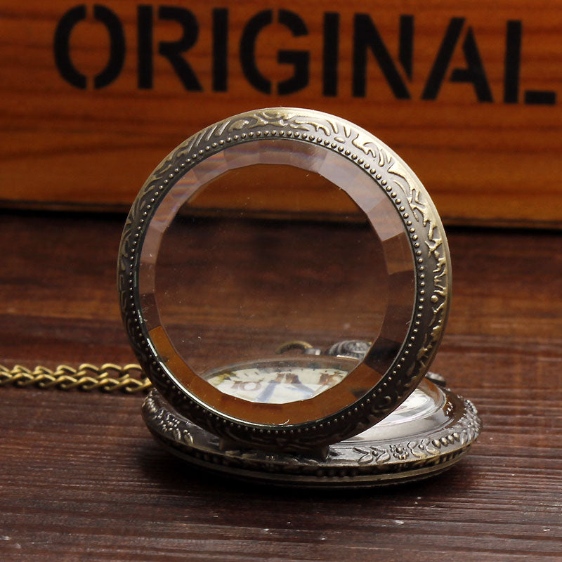  Retro Vintage Bronze Arabic Roman Dial Necklace Pendant Pocket Watch - Unisex Style Watches - DYAVOR® 