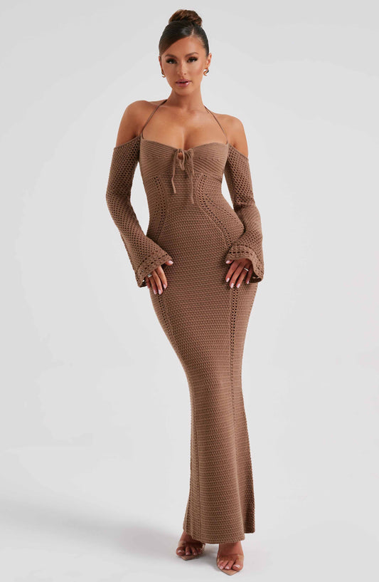  Samariah Maxi Dress - Chocolate - Dress - DYAVOR® 