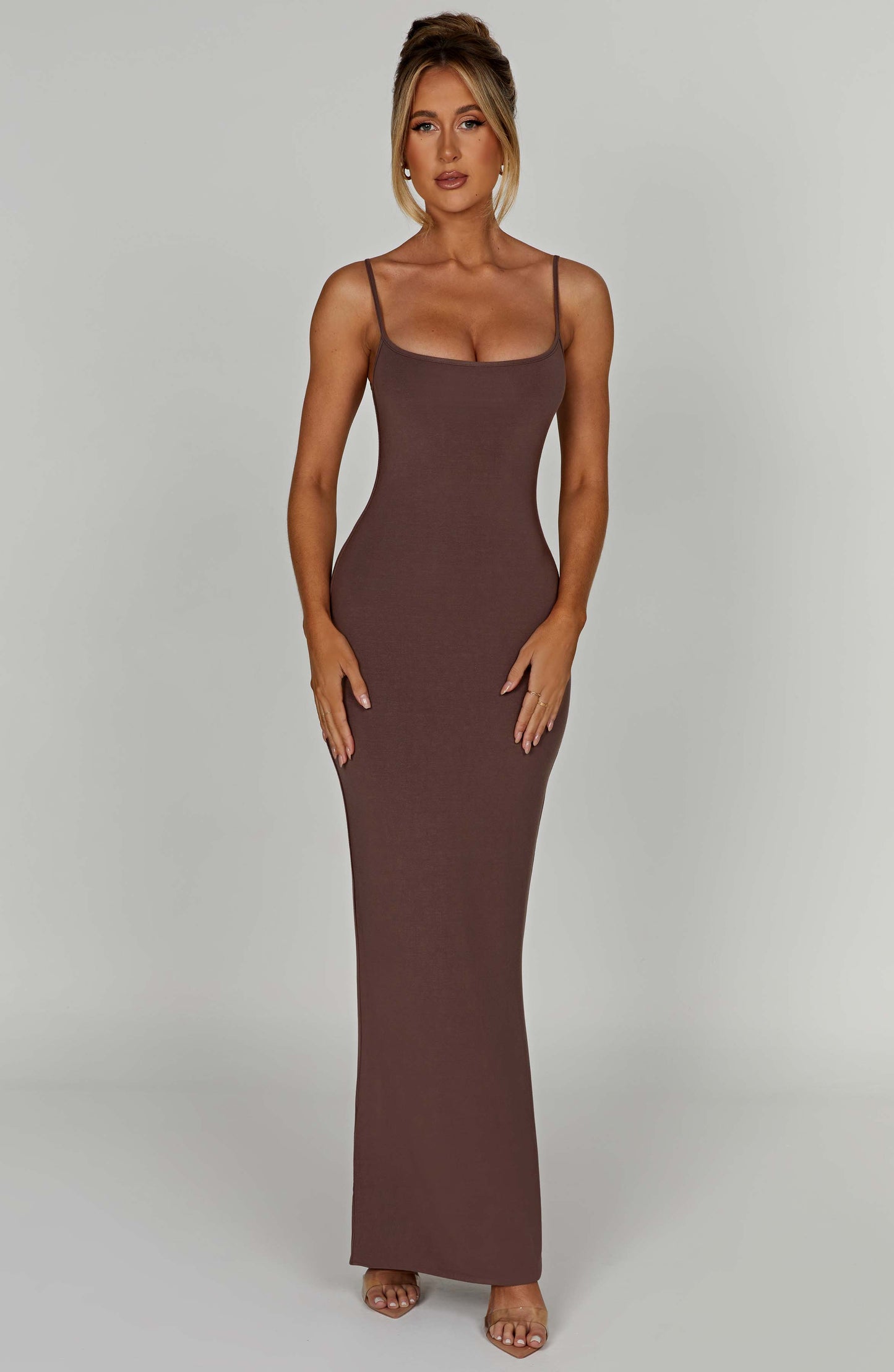  Saskia Maxi Dress - Chocolate - Dress - DYAVOR® 