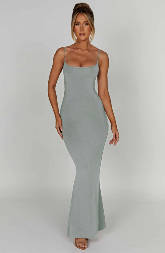  Saskia Maxi Dress - Steel - Dress - DYAVOR® 