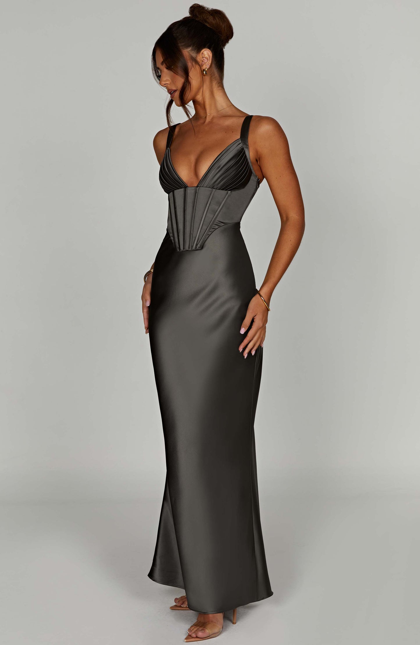  Shae Maxi Dress - Charcoal - Dress - DYAVOR® 