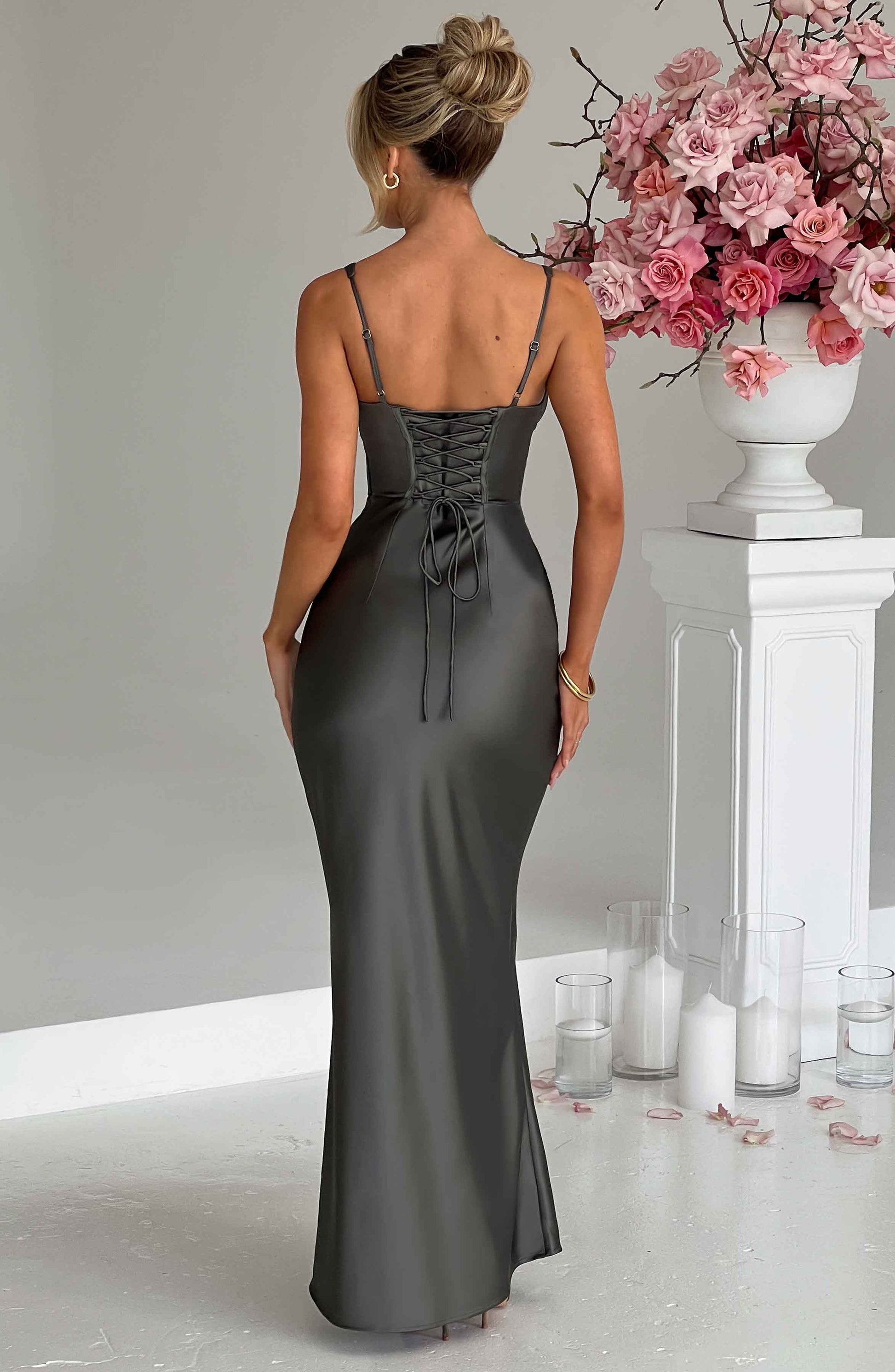  Shae Maxi Dress - Charcoal - Dress - DYAVOR® 