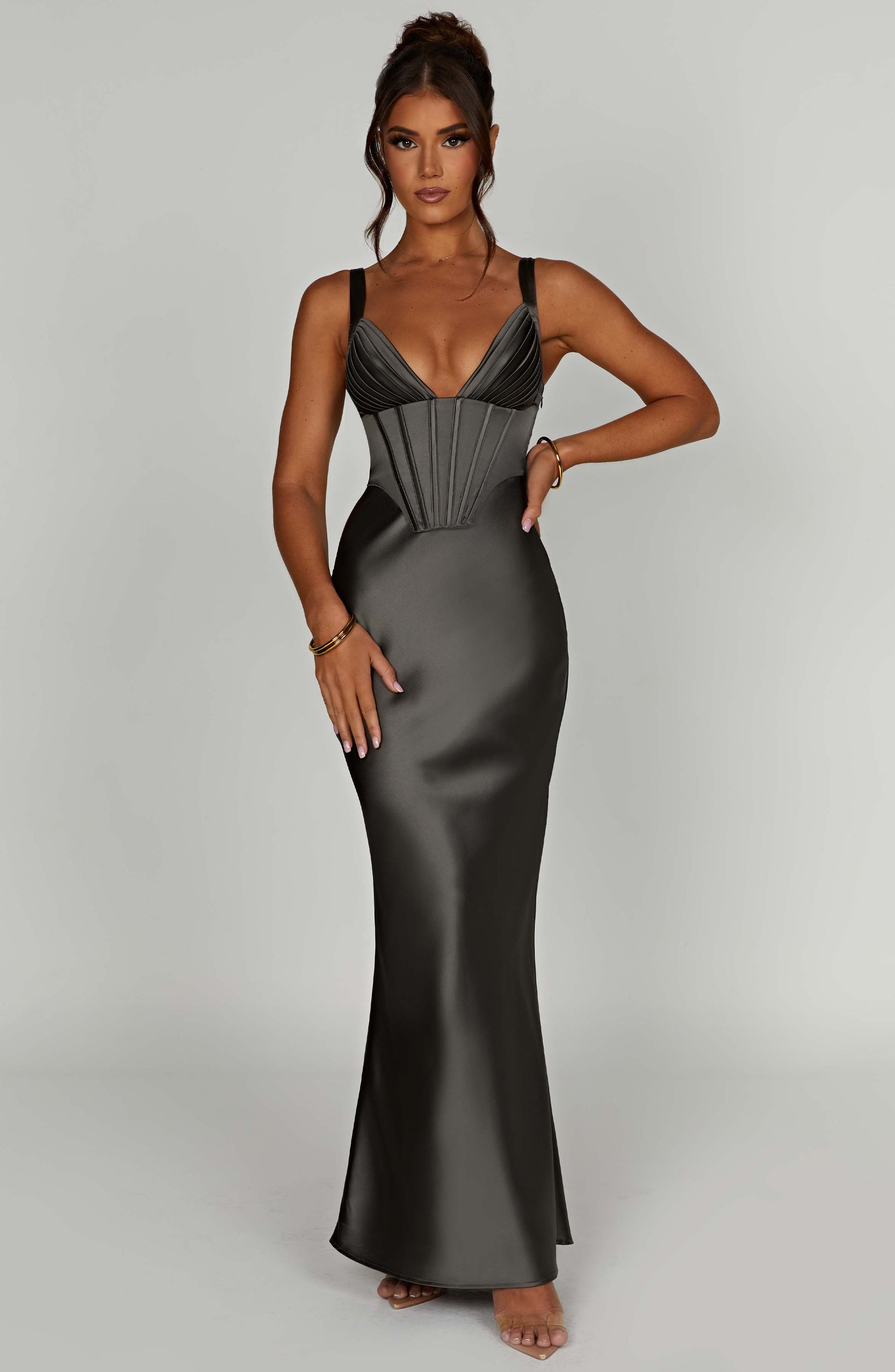  Shae Maxi Dress - Charcoal - Dress - DYAVOR® 