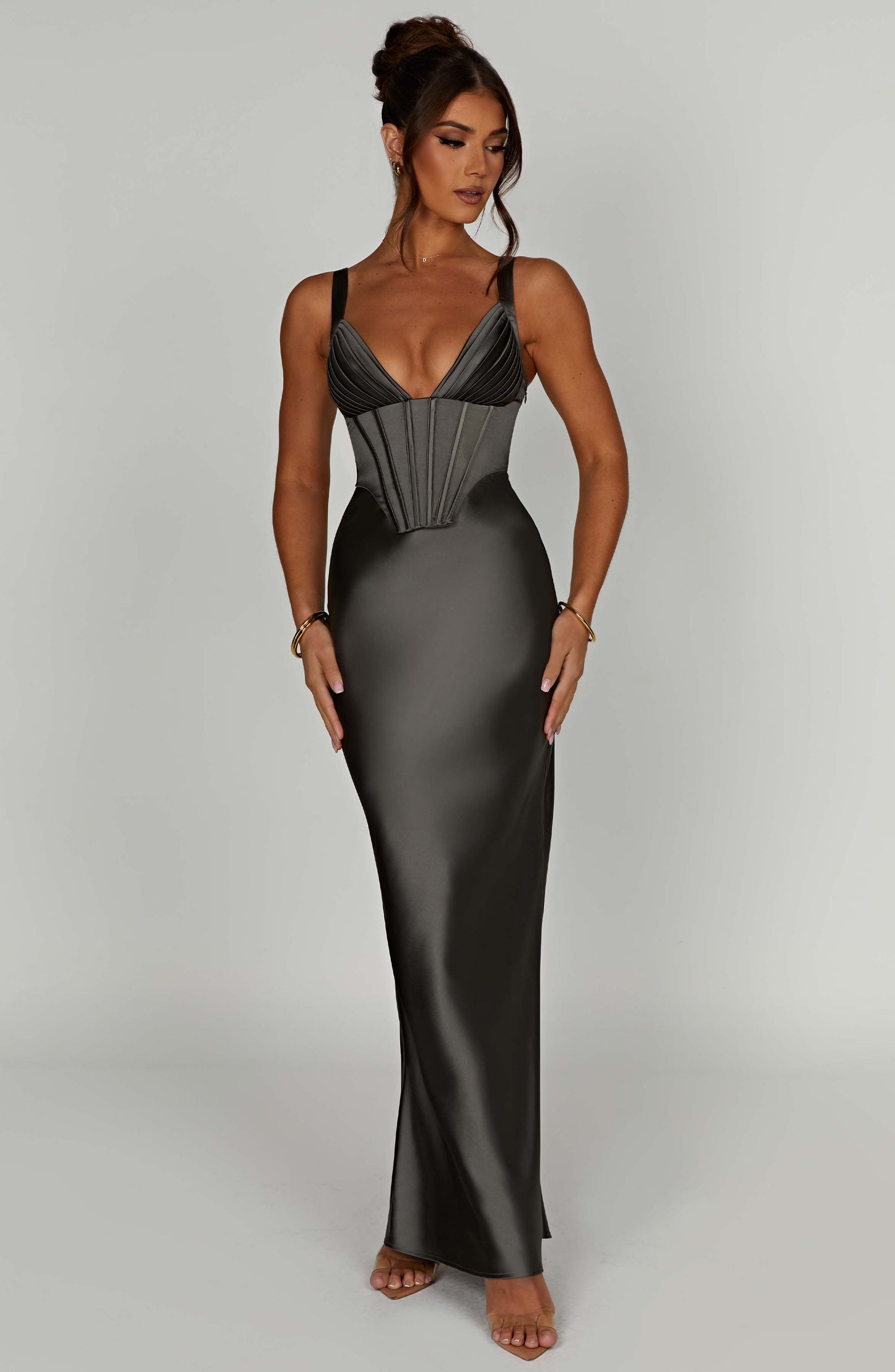  Shae Maxi Dress - Charcoal - Dress - DYAVOR® 