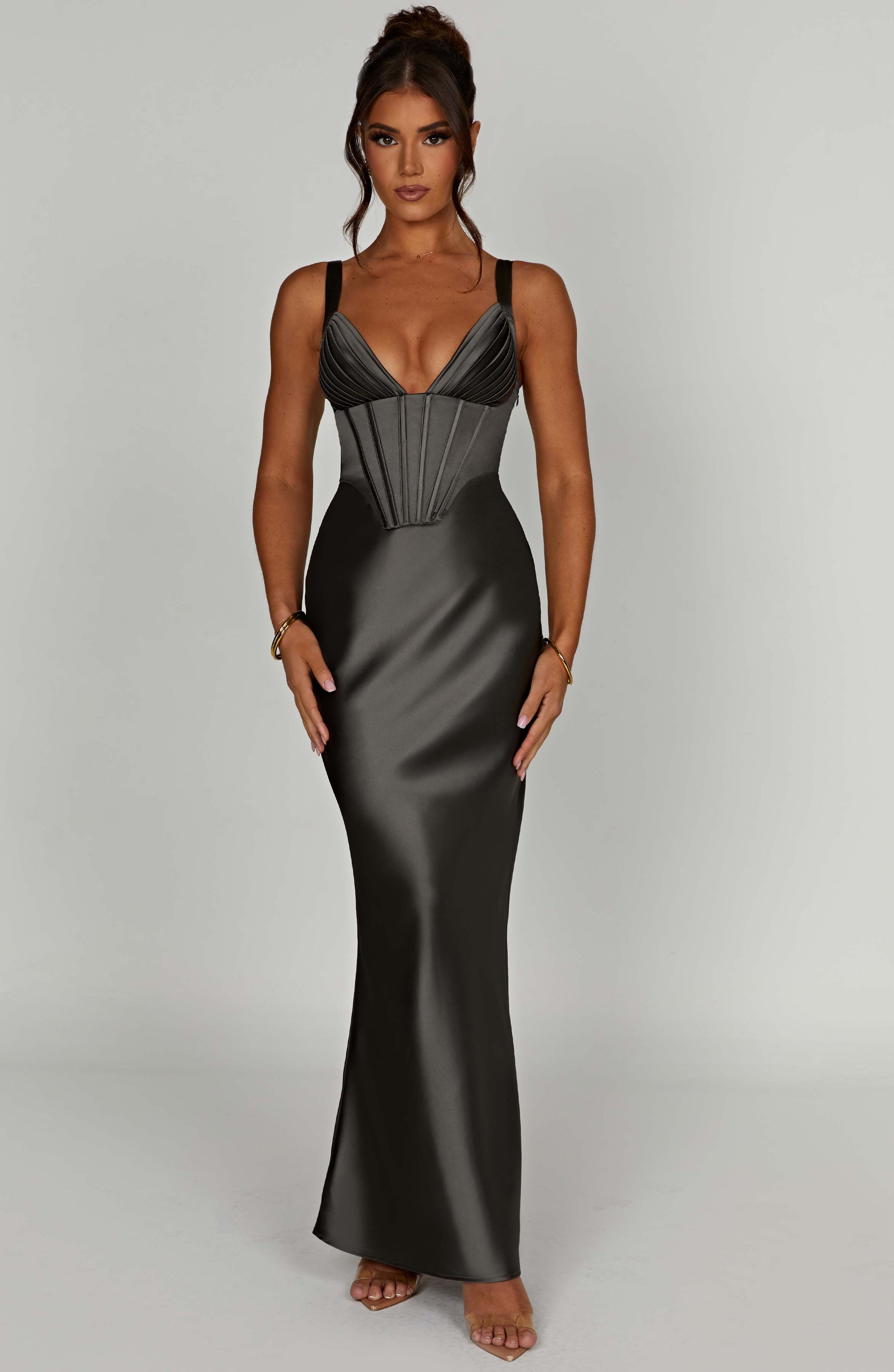  Shae Maxi Dress - Charcoal - Dress - DYAVOR® 