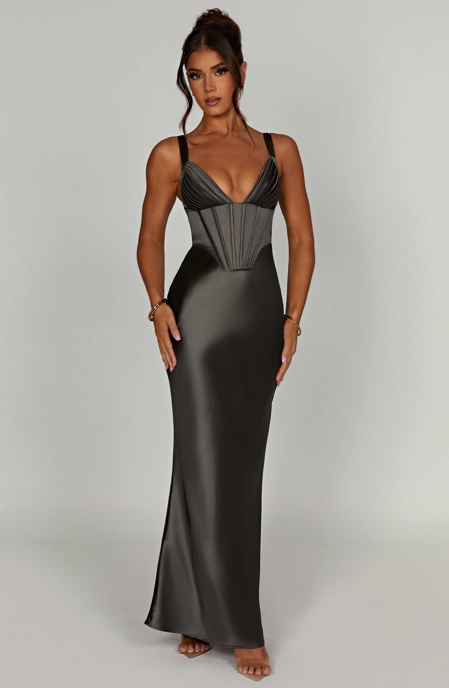  Shae Maxi Dress - Charcoal - Dress - DYAVOR® 