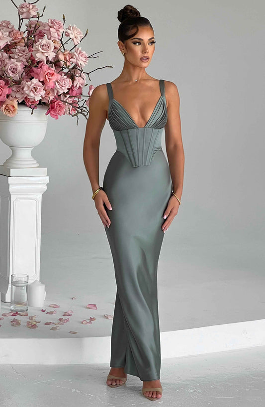  Shae Maxi Dress - Sage - Dress - DYAVOR® 